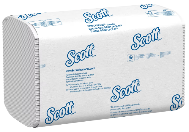 PAPER TOWELS, MULTI-FOLD, RECYCLED, SCOTT PRO, 1-PLY, 175 SHEETS/PK, 25 PACKS/CT MAIN